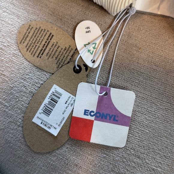 NWT Prana Women’s Sun Fun One Piece Swimsuit in Ottoman Horchata (Ivory) - Picture 7 of 11